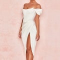 Miniatyrbild 3 av 4: Dam Wrap V-hals långärmad Bodycon Ruched Cocktail Party XL