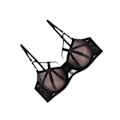Miniatyrbillede 1 af 5: Dame BH Mesh Undertøj Deep-V Push Up Brystholder 34/75AB