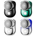 Miniatyrbild 2 av 5: Mini USB rakapparat Bärbar elektrisk rakhyvel för män Silver