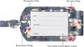 Miniatyrbilde 3 av 4: #Sett med 2 tre-av-liv-bagasjetagger, koffert-ID-tagger, reiseveske#