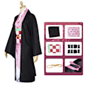 Miniatyrbilde 4 av 10: Halloween Demon Slayer Cosplay Kostyme Antrekk Party Dress Up D 110cm