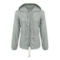 Miniatyrbild 1 av 5: am lättviktsregnkappa Utomhus Bärbar Vattentät Hoodie ragkedja Regnjacka För M D