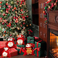 Miniatyrbilde 4 av 5: Juleveske Xmas Stoff Gaveposer Epleposer For Favoritter Og Dekorasjoner