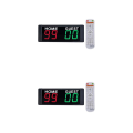 Miniatyrbild 1 av 4: 1/2 bärbar elektronisk resultattavla fjärrkontroll väggfäste 2PCS