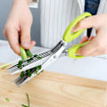 Miniatyrbilde 3 av 5: Saks Saks DIY Grønnsaksklippeverktøy Trimming Hjem Krydder Five Layers