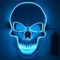 LED-mask, Halloween-mask EL-trådmask Ljus Skräckmask Cosplay