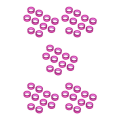 Miniatyrbilde 3 av 5: 1/2/3/5 10x Barber Frisør Saks Fingerring Purple 10 pcs 5PCS