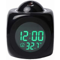 Miniatyrbild 2 av 4: Digital väckarklocka, väggprojektion, LCD, LCD, snooze alarm, tidsvisning, LED bakgrundsbelysning NO:3