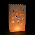Miniatyrbild 1 av 5: Month of Stars 20 stycken Vit ljuspåse Flamsäker lykta