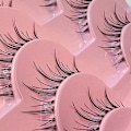 Miniatyrbild 8 av 11: lear-Band lösögonfransar at-Eyes Wispy Natural Faux Mink Fransar Lätt volym Korta falska ögonfransar Manga Fransar C