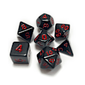 Miniatyrbild 9 av 11: 7 st DND-polyedriska tärningar RPG-tärningar för fängelsehålor-och-drakar, Pathfinder-MTG, D&D-rollspel, set White