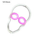 Miniatyrbillede 2 af 5: Halloween LED neonskiltlys, halloweenlampe med batteri skull