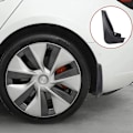 Miniatyrbild 7 av 7: 4st st stänkskydd för Tesla Model 3 Främre Bakre Stänkskydd Fender Kit Bright black Model 3