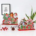 Miniatyrbild 5 av 10: Jultomten Snögubbe Trähantverk JULFEST JUL