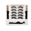 Pikkukuva 3 / 11: Magneettiset ripset ja eyeliner-setti, pari luonnollisen näköisiä irtoripsiä magneettisella eyeliner-pinsetillä, helppo levittää 5