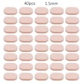 Miniatyrbild 1 av 5: 40 delar självhäftande nässkydd för glasögon, solglasögon, läsglasögon Skin color Oval 1.5mm
