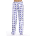 Miniatyrbillede 3 af 4: Pyjamasbukser til kvinder med lommer, bløde flannelternede pyjamasbukser til kvinder CNMR purple S