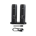 Miniatyrbild 1 av 5: 1/2/3 Electronic Pepper Mill USB Uppladdningsbar Justerbar Double with base 1Set