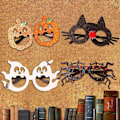 Miniatyrbilde 3 av 5: 2-pakning Halloween dekorasjonsbriller kreative Spøkelse Gresskar Edderkopp Briller Atmosfære Layout Dekorationsbriller C