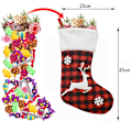 Miniatyrbild 2 av 5: Julstrumpor 4st Snowman Rendeer Presentpåsar jul