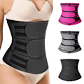 Miniatyrbillede 2 af 4: Neopren Lynlås Kvinde Shapewear Elasticitet Postpartum Recovery Rose Red L
