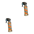 Miniatyrbild 1 av 5: 1/2 Multifunktionell Barber Spray Flaska Retro Stripes för Salong Golden 200ml 2Set