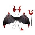 Pikkukuva 2 / 4: Halloween Koriste Halloween Devil Wings B