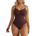 Pikkukuva 1 / 8: Naisten body vatsan hallinnalla muotoileva saumaton muotoileva stringibodytoppi brown S