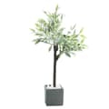 Mini Plant Miniature Potteplanter Bonsai Dekoration Egnet 1:6 1:8 1:12 Tilbehør, Sort