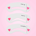 Miniatyrbild 10 av 10: 4 stilar/ set Ögonbrynsschabloner Set Shaping Grooming Mall 2