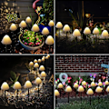 Miniatyrbild 4 av 5: Solar svampljus för utomhusträdgårdsinredning, 8 lägen Solar Fairy Garden