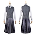 Pikkukuva 2 / 5: Naisten Wednesday Addams -mekko, Halloween-asumekko Style 3 XL
