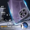 Miniatyrbild 3 av 6: Miracase Glass Series Designad för iPhone 14 Pro Max Case 6,7 tum, [2023 Upgrade] Bumper Case med inbyggd 9H härdat glas Scr Clear-A