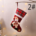 Miniatyrbild 3 av 11: Julstrumpa Stora julklappspåsar Dekorationsstrumpor style 1