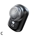 Miniatyrbillede 1 af 11: 1st bærbar barbermaskine til mænd Elektrisk genopladelig barbermaskine black One-size