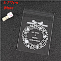 Miniatyrbillede 1 af 10: 100 stk/pakke Slik & Kager Pose Emballage Omslag HVID 7X7CM
