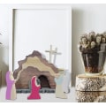 Miniatyrbild 3 av 3: Scen för påskuppståndelse Vår påsk Uppståndne Kristus-figur Dcor