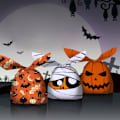 Pikkukuva 8 / 11: Halloween-karkkipussit Kurpitsa Lepakko Välipala Keksi Lahjapussi Karkki vai kepponen Lasten suosikit Halloween-juhlakoristeet Tarvikkeet null - C