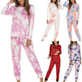 Pikkukuva 4 / 4: Naisten pyöreäkauluksinen oloasu ja Tie Dye -yöasu Style-D S