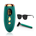 Miniatyrbillede 2 af 5: EU Stik Epilator Hårfjerner Manuel Automatisk Fjernelse Dark Green