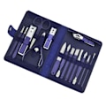 Miniatyrbild 8 av 11: 4/7/10/12/15/18st Rese Pedikyr Manikyr Set Nagelvård Clipper Sax Kit Tool Grooming Rostfritt Stål Set PU Väska 18 sets