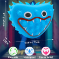Pikkukuva 7 / 7: Poppy Playtime Huggy Wuggy Pop It Push Bubble Fidget -lelut Blue