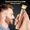 Miniatyrbild 8 av 11: Elektrisk Hårklippare Trimmer USB Uppladdningsbar Razor Clipper Sha gold 1 set