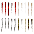 Miniatyrbilde 1 av 5: Istappheng Dekorasjon Juletre Transparent Istapper mix colors