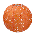 Miniatyrbild 1 av 11: Ihålig lykta Vattentät lykta vårfestival Lykta Bärbar LED-lysande runda melonlyktor för festivaler Orange - 30CM