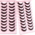 Miniatyrbild 5 av 11: 10 Par Mink Ögonfransar 3D Mink Fransar Tjocka Handgjorda Helremsa Fransar Grymhetsfria Mink Fransar Lösögonfransar Makeup C