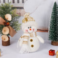 Miniatyrbillede 5 af 6: Julepynt Dukke Let Rengøring Borddekorationer Fine Gaver Til Venner Familier snowman