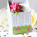 Miniatyrbild 3 av 5: Gör-det-själv-julhusformad presentpåse Cutting Dies Scrapbook Paper Craft Prägling Punch Form silver