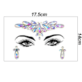 Miniatyrbild 2 av 5: Face Gems, 1 bit strass Face Stickers, Självhäftande ansikte style 3