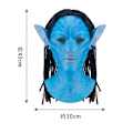 Miniatyrbild 5 av 5: Halloween-mask latex-huvudbeklädnader lysande samma Avatar-huvudbeklädnader rollspel bardans COS (kvinnliga modeller)
